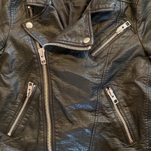 Like new! American Eagle AE Moto Leather jacket faux leather jacket - Picture 5 of 7